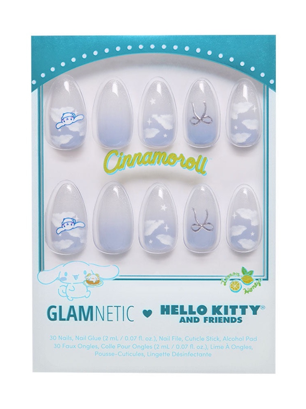 Hello Kitty & Friends Cinnamoroll Light Blue Cloud Press-On Nails